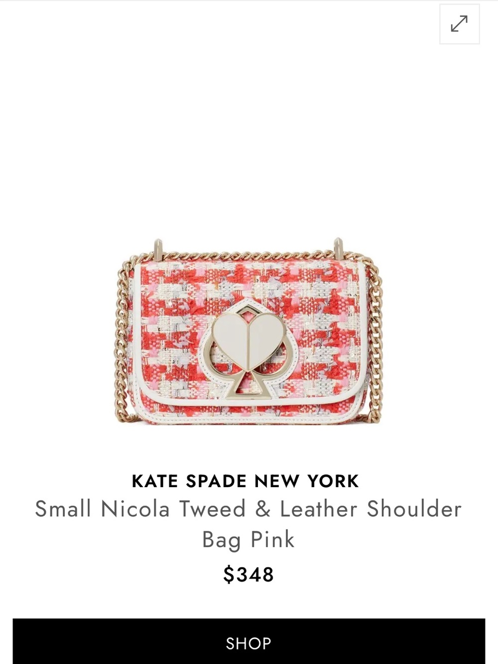 GORGEOUS KATE SPADE BAG! Excellent New condition! The heart turns to open! ♠️♠️